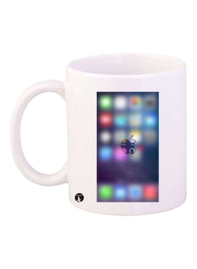 RKN Printed Coffee Mug White/Grey - Image 1