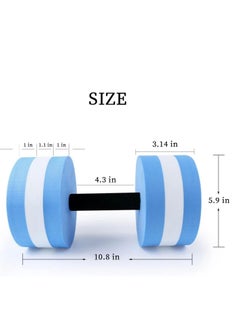 FFA SPORTS Fitness for All Aquatic Water Dumbbells, Set of 2, Resistance Water Aerobics Fitness Equipment for Weight Loss  - Image 3