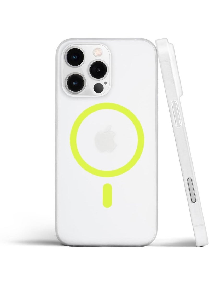 Techie غطاء خلفي غير لامع مضيء مع مغناطيس مدمج لجهاز آبل آيفون 16 برو ماكس - أخضر - Image 3