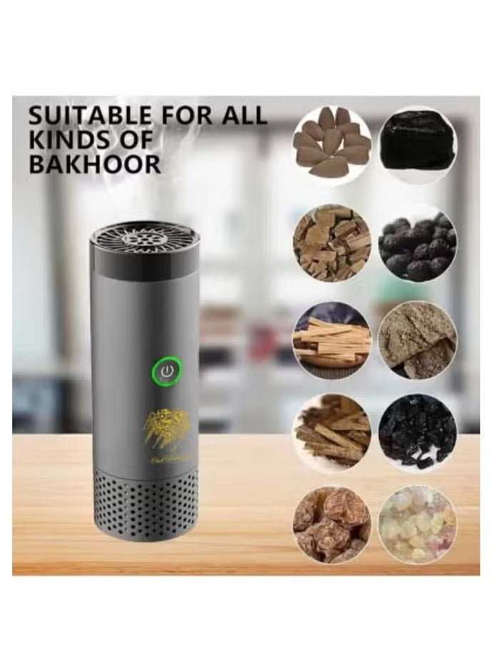 Rabos New USB Rechargeable Electric Incense Burner with Comb Design – Portable Bakhoor Evaporator for Fragrance | Wireless Aromatherapy Diffuser for Home, Car & Travel | Safe Smokeless Burning | Stylish & Compact Rechargeable Oud Burner - Image 3