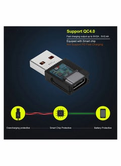 Y&D USB C Female to Male Adapter 2 Pack Type A Charging Converter QC2.0 3.0 4.0 Fast Compatible with iPhone 13 12 Pro Max iPad Air 6 Watch Series 7 Galaxy  - Image 5