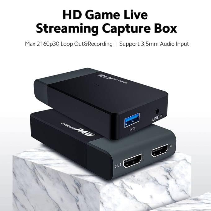 Tobo USB 3.0 Game Capture Card 4K30, Game Link Raw 4K HDMI Video Capture Live Streaming Record 4K 30 FPS HDMI Capture Card (USB-3.0-HD60) - TD-819HVC - Image 3