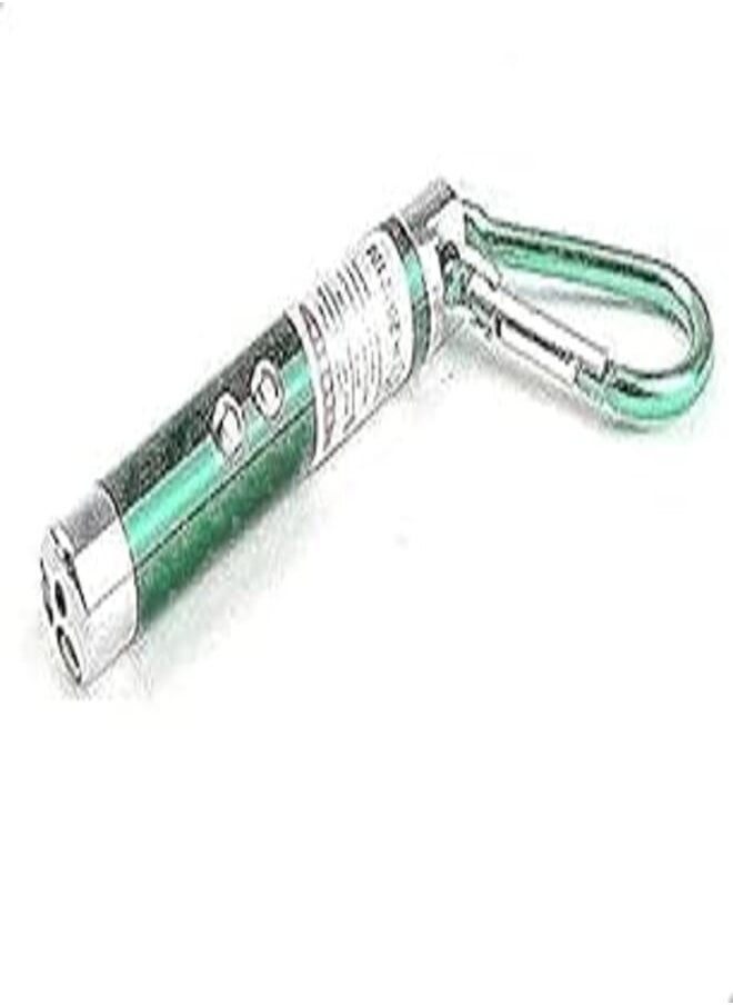 Generic 5mW 2in1 LED Laser Pen Pointer Flashlight Torch Beam Light Keychain - 2724308048608