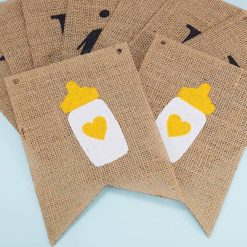 Boao Baby Is Brewing Banner Linen Baby Shower Banner for Gender Reveal Diaper Party Celebration Coffee Themed Brown Decoration Halloween Supplies - Image 3