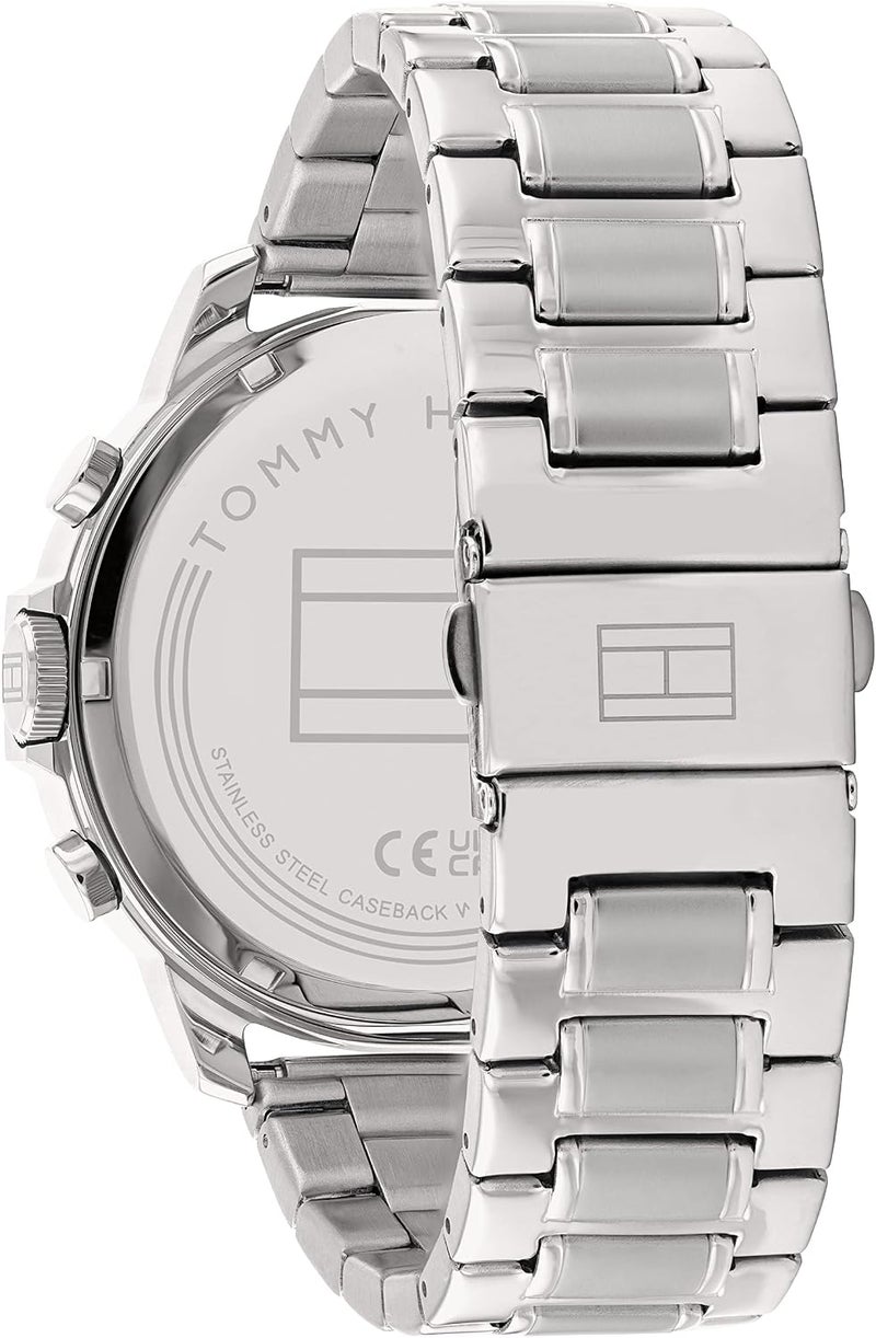 TOMMY HILFIGER Men's Navy Dial Stainless Steel Watch - Image 3