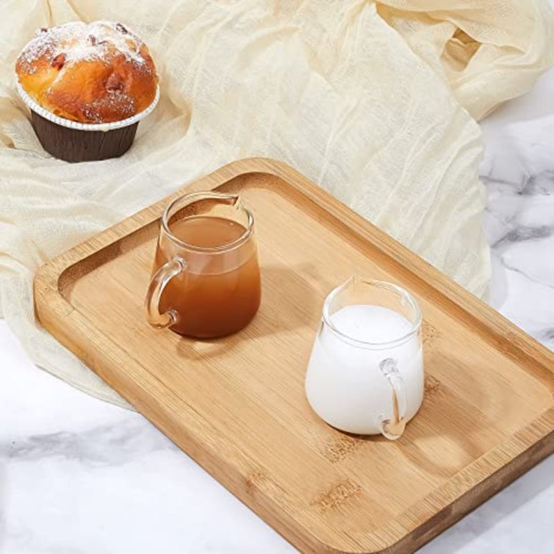 Small glass creamer pitcher for coffee and tea, transparent, borosilicate glass, minimalist design, heat-resistant and easy-pour spout - Image 4