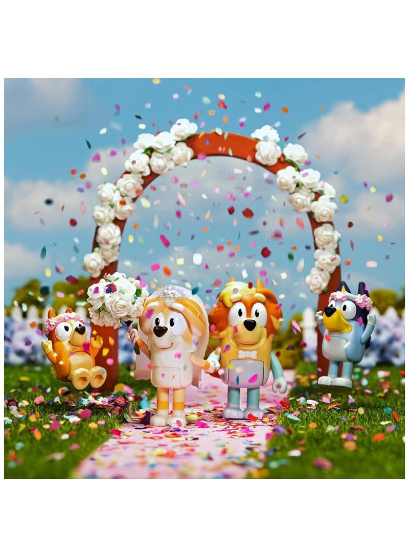 General Bluey and Friends 4 Wedding Dress Set 4-Piece Bluey Box Figure Figure  - Image 2