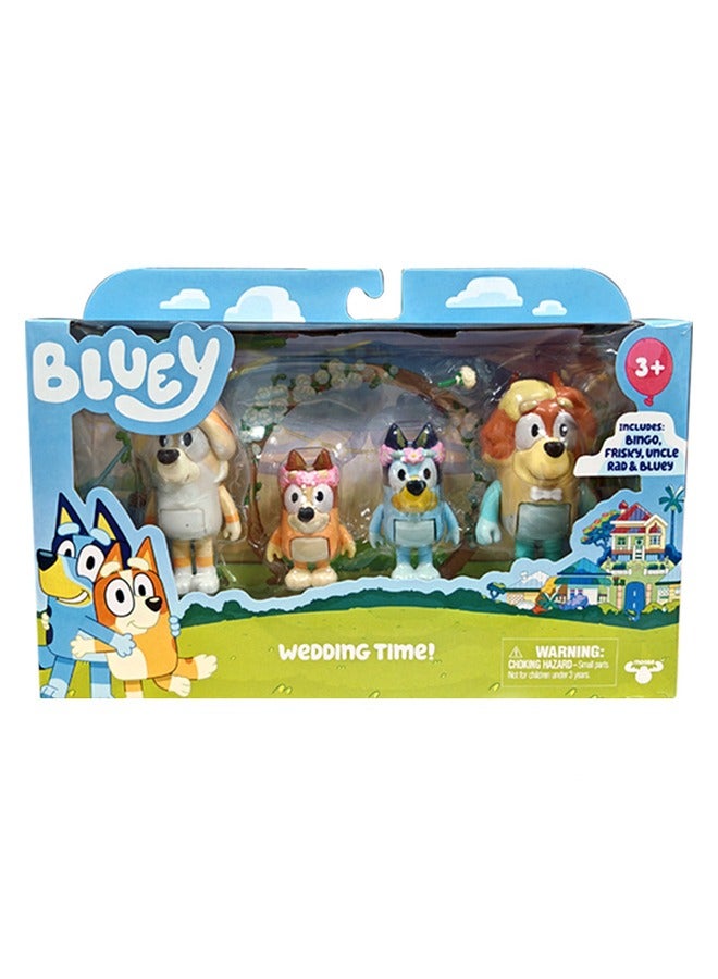 General Bluey and Friends 4 Wedding Dress Set 4-Piece Bluey Box Figure Figure  - Image 5