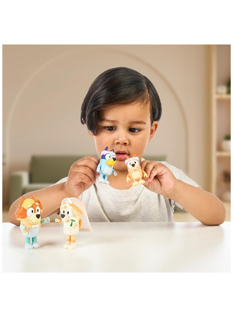 General Bluey and Friends 4 Wedding Dress Set 4-Piece Bluey Box Figure Figure  - Image 4