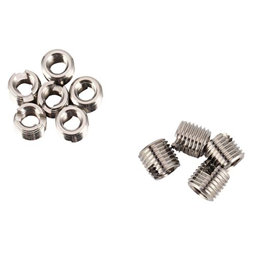 BORDSTRACT 10pcs Insert Slotted Nut, Male Female Thread Reducing Nut Fastener Hardware Stainless Steel - Image 5