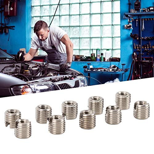 BORDSTRACT 10pcs Insert Slotted Nut, Male Female Thread Reducing Nut Fastener Hardware Stainless Steel - Image 3