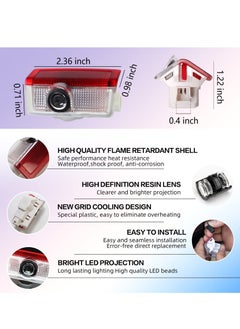 Y&D 4 Pack LED Car Door Logo Light Courtesy Projector Laser Welcome Lights  - Image 4