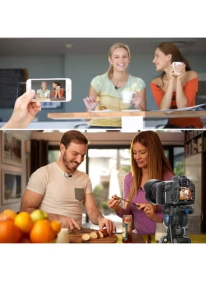 Dual Lavalier Microphone with Clip & Foam Windscreens – Clear Audio Recording for Smartphones – Ideal for Interviews, Content Creation & Daily Use - Image 3