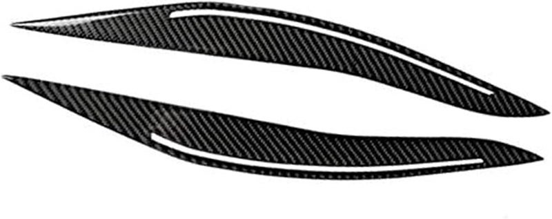 QASULER Carbon Fiber Headlight Eyelid Trim for 5 Series F10 - Image 1