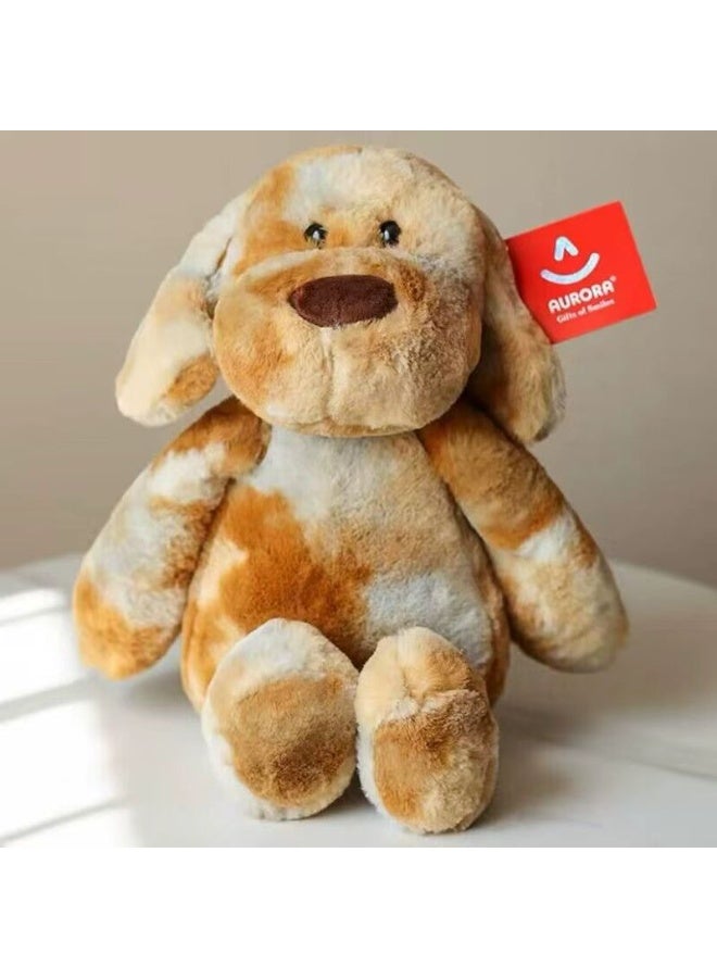 AURORA tie-dye brown cute dog plush toy teddy dog ​​doll bed pillow comfort doll children's birthday gift Valentine's Day and Halloween gift - Image 2