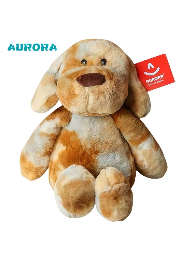 AURORA tie-dye brown cute dog plush toy teddy dog ​​doll bed pillow comfort doll children's birthday gift Valentine's Day and Halloween gift - Image 1