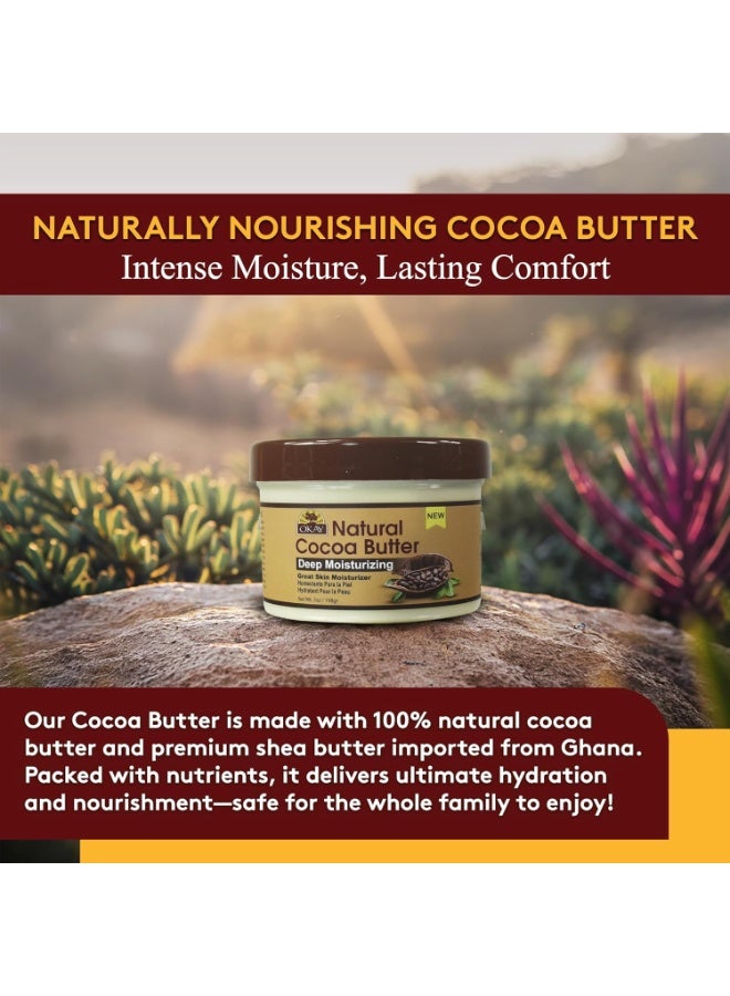 OKAY | Natural Cocoa Butter | For Skin & Hair | Moisturizes & Softens Skin | Conditions & Nourishes Hair | 100% Natural | 7 oz - Image 4