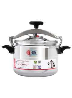 Badraig Aluminum Pressure Cooker Pressure Pot Arabic Cooker Silver Black Available Sizes 2L 3L 4L 5L 7L 9L 10L 11L 12L 15L  - Image 1