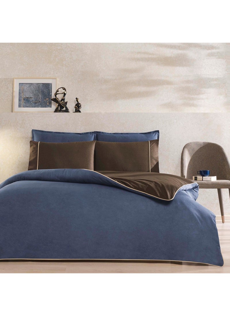 Riven Double Duvet Cover Set Navy Blue with Piping - pzsku/Z1FE8AD1DC3E8C4C48FDBZ/45/_/1740623108/c8b9be01-ba09-4721-b758-a47b523c7c63