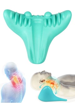 Neck Stretcher And Cervical Spine Massager for Neck Pain Relief, Neck and Shoulder Relaxer, Cervical Traction Device for Neck Muscle Stretch, Cervical Spine Alignment Chiropractic Pillow