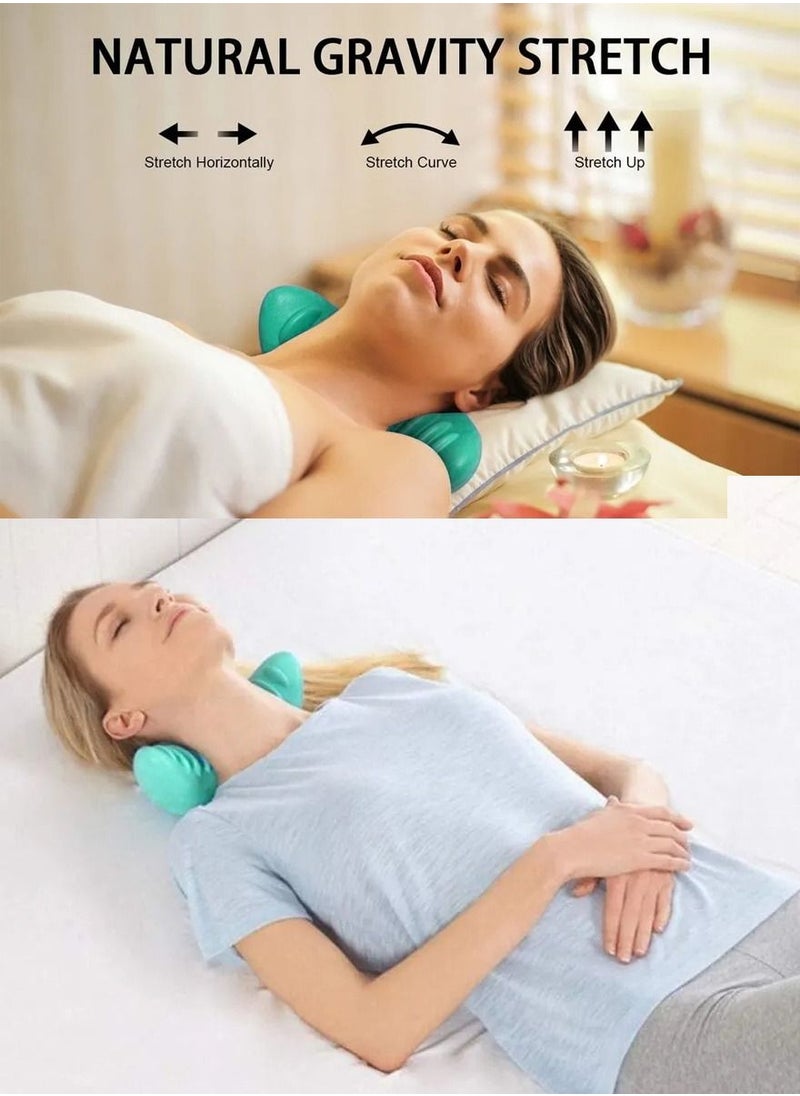 SPORT - Neck Stretcher And Cervical Spine Massager for Neck Pain Relief, Neck and Shoulder Relaxer, Cervical Traction Device for Neck Muscle Stretch, Cervical Spine Alignment Chiropractic Pillow - Image 1
