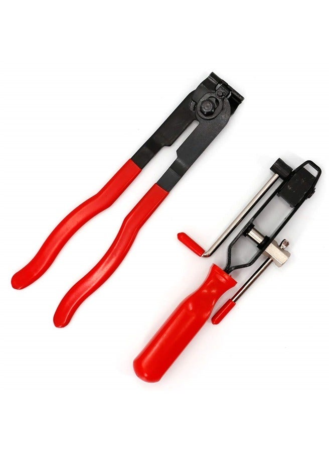 Generic CV Joint Boot Clamp Pliers, CV Boot Tool, Automotive CV Boot Clamp Tool Set, Hose Clamp Pliers and Ear Clamp Pliers for Axle Clamp Tool(Red) - Image 1