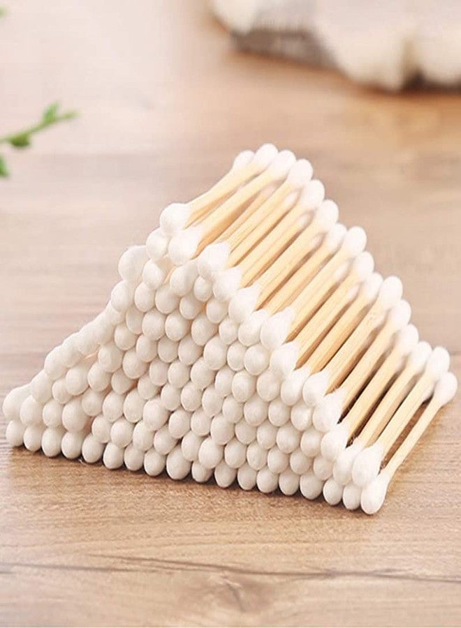CARE 'N' TOUCH CARE N TOUCH Wooden Ear Wax Cleaning 100 Buds Per Packet Buds Multipurpose Cotton Swabs for Personal Care NATURAL ECO-FRIENDLY BAMBOO EARBUDS (Pack of 3) - Image 2
