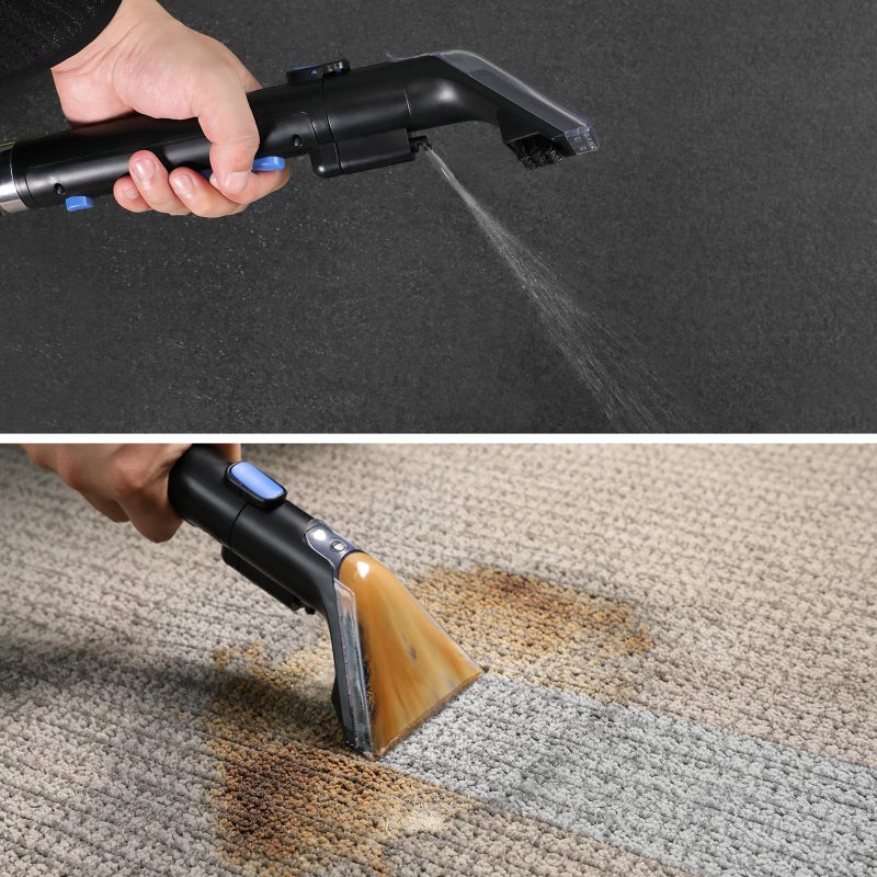 Slevoo Carpet Cleaner Machine 11Kpa Strong Suction, New 450W Powerful Motor, Portable Upholstery Cleaner with Spot Cleaner, Stain Remover for Pet Accident, Rugs, Carpet and Upholstery Black (AU-C003) - Image 3