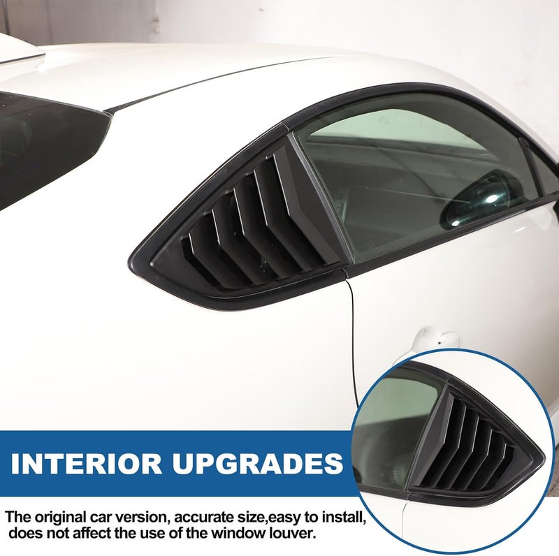 Sekhyna Rear Side Window Louvers Cover Trim ABS 2PCS for Subaru BRZ ZD8 2022 2023 - Matte Black - Image 4