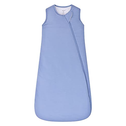 HAPIU Unisex Rayon Made from Bamboo Baby Sleep Sack TOG 1.0, 2-Way Zipper YKK, Wearable Blanket Baby,6-18 Months,Blue - Image 5
