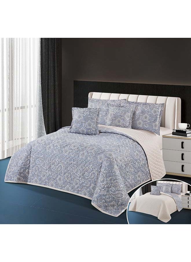 Hours Comforter Set With Durable And Soft Fabric, Double-Sided Floral Print, 6 Pieces, King Size - pzsku/Z1FE8D7D7D1589132EBEEZ/45/_/1724945471/df5a34dd-4e25-497d-b2c6-e5a9791c8c5b