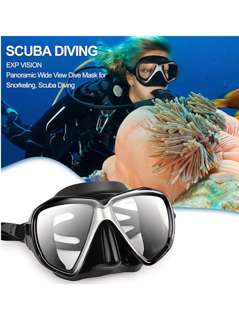 Generic Silicone diving glasses, snorkel mask, face mirror diving glasses, 180g  - Image 3