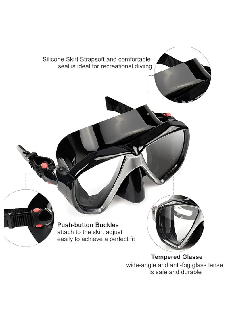 Generic Silicone diving glasses, snorkel mask, face mirror diving glasses, 180g  - Image 2