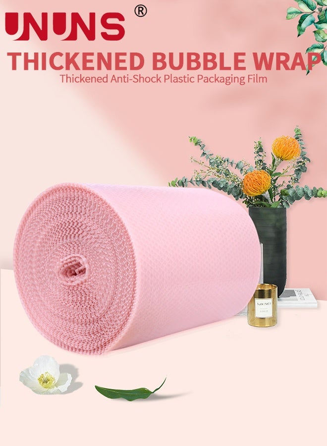 UNUNS Bubble Wrapper,Pink Heart-Shaped Bubble Cushioning Roll,Bubble Paper,Air Bubble Roll,Bubble Wrap Roll Party Favors Gifts Packing Filler Wedding Decor,Pink,50cm*500cm - Image 2