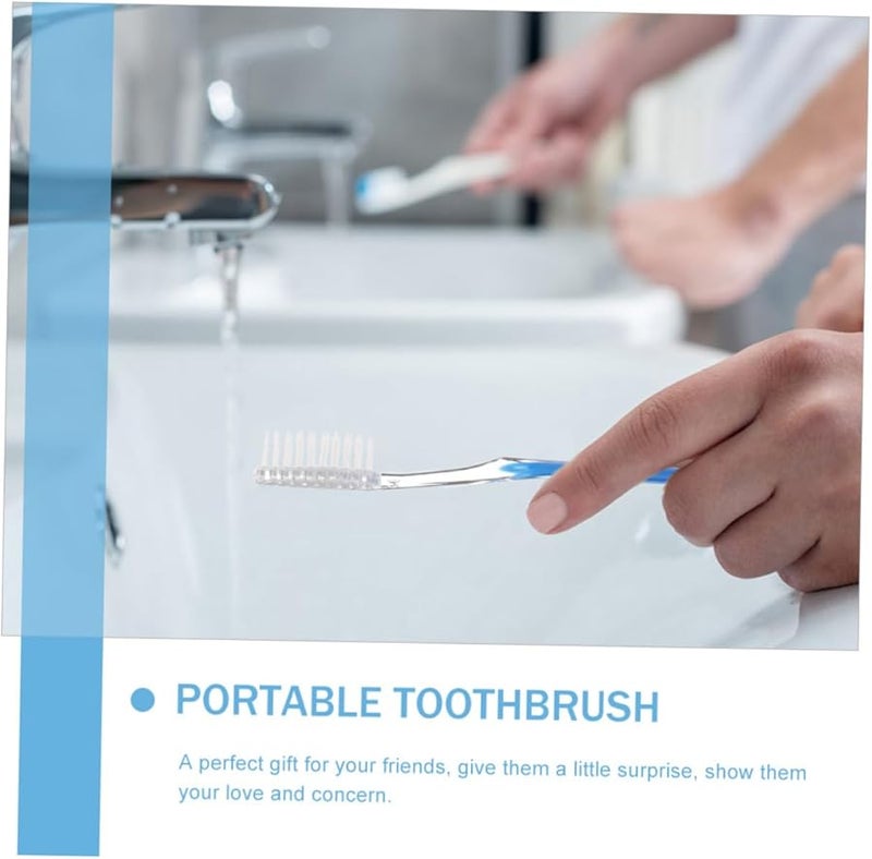 فرشاة أسنان ناعمة الشعيرات مجموعة سفر 50 قطعة محمولة للفنادق والتخييم والعائلة بالجملة - Image 3