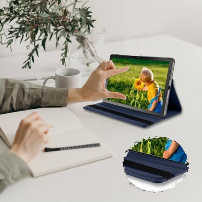حافظة قابلة للدوران 360 درجة متوافقة مع جهاز Huawei MatePad Pro 12.2 بوصة 2025/2024، غطاء واقٍ وحامل عرض متعدد الزوايا من جلد البولي يوريثان، غطاء مقاوم للصدمات لهاتف Huawei MatePad Pro 12.2 بوصة 2025 - Image 4