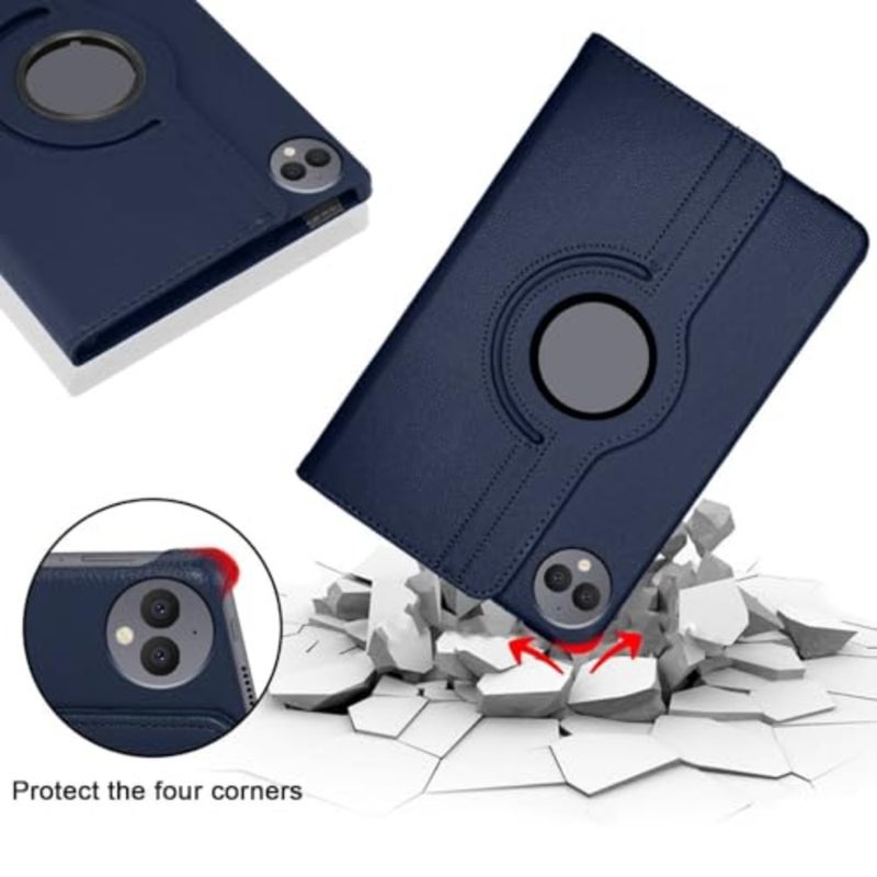 حافظة قابلة للدوران 360 درجة متوافقة مع جهاز Huawei MatePad Pro 12.2 بوصة 2025/2024، غطاء واقٍ وحامل عرض متعدد الزوايا من جلد البولي يوريثان، غطاء مقاوم للصدمات لهاتف Huawei MatePad Pro 12.2 بوصة 2025 - Image 5