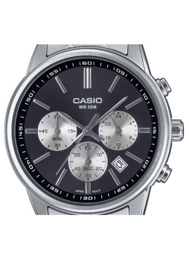 CASIO Stainless Steel Chronograph Wrist Watch  MTP-E515D-1AVDF - Image 2