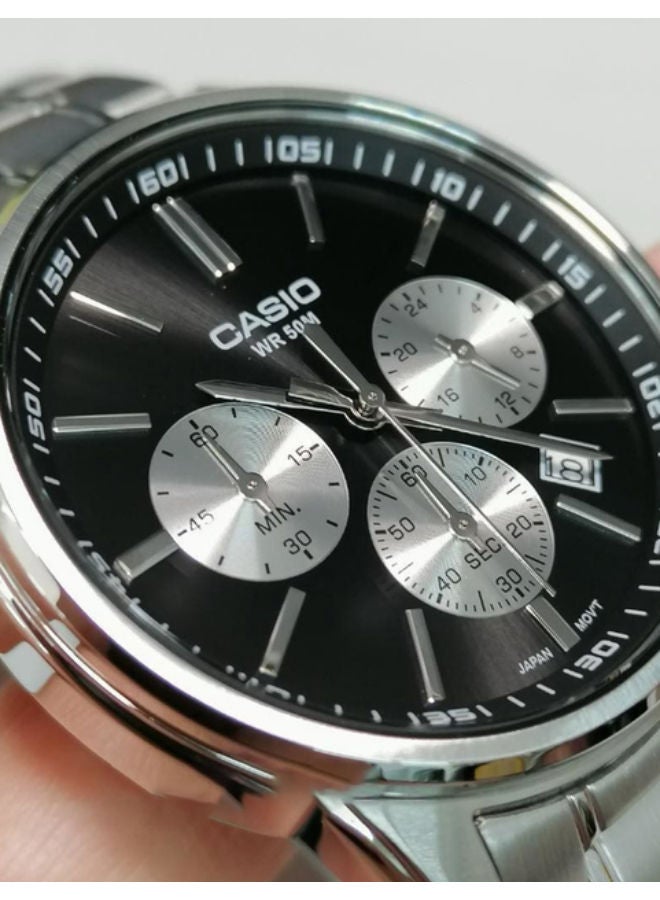 CASIO Stainless Steel Chronograph Wrist Watch  MTP-E515D-1AVDF - Image 3