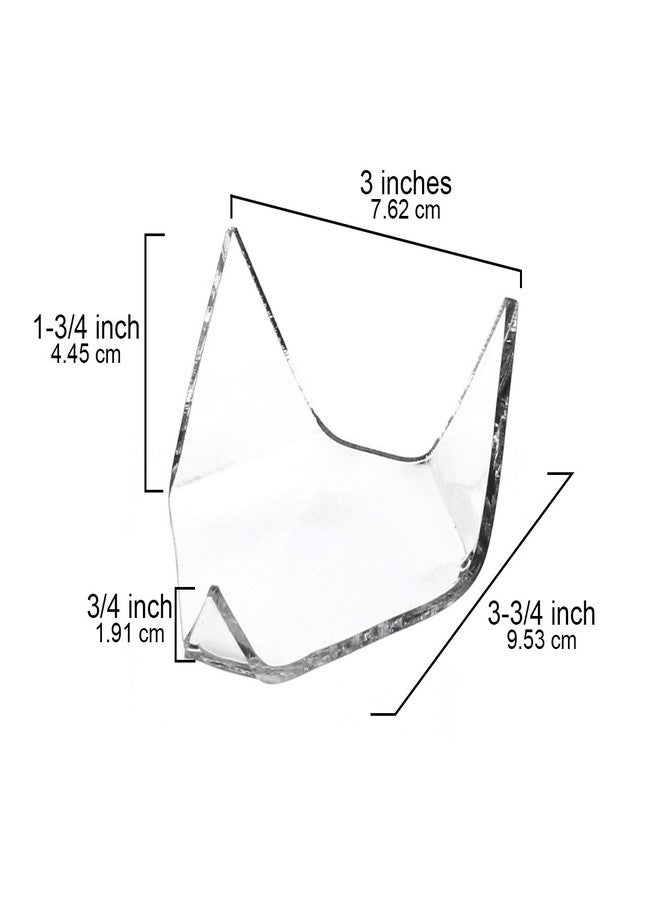 OnFireGuy 3 inch Triangle Display Stand for Geodes Rock Mineral Agate Fossil Coral Set of 3 - Image 2