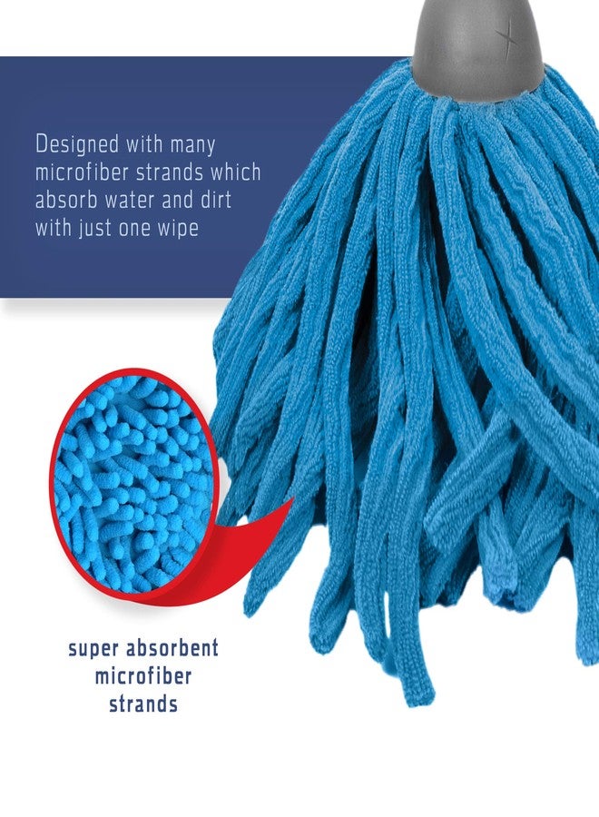 FAYINA Premium Microfiber Wet Mop for Hardwood, Laminate, Tile Flooring with Stainless Steel Handle Extendable up to 56 Inches - Image 3