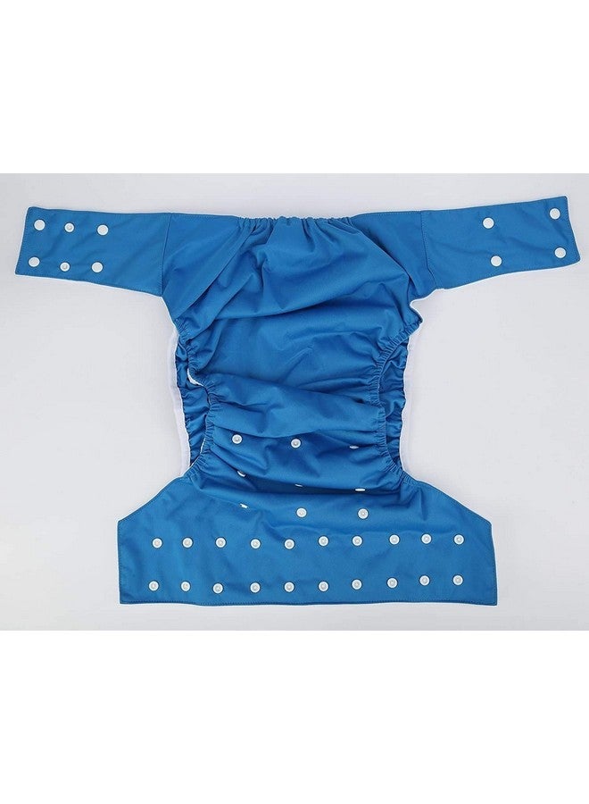 JOBEBE Adult Cloth Diaper Cover Nappy Reusable Washable Adjustable For Disability Incontinence Person (Blue)  - Image 4