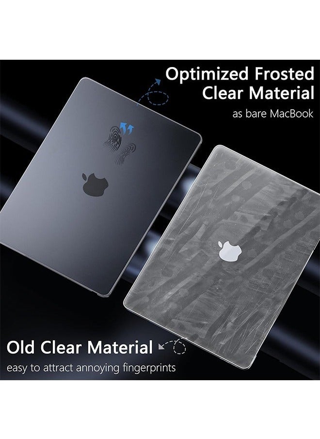 Generic - M3 MacBook Pro 14 inch Case 2024/2023/2021, Matte Cover Fit Model A2918/A2992/A2779/A2442/M2/M1, Soft Plastic Laptop Hard Shell Case with TPU Keyboard Cover& Webcam Cover & OTG Adapter, Clear - Image 1