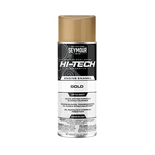 Seymour EN-50 Hi-Tech Engine Spray Paint, Universal Gold 12 Ounce (Pack of 1) - Image 1