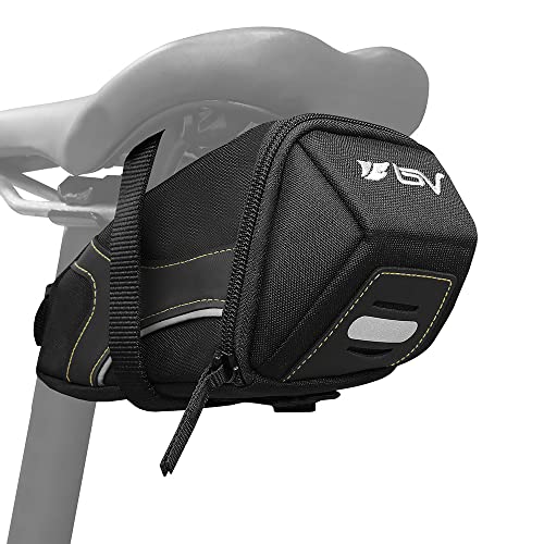 BV Bicycle Y-Series Strap-On Bike Saddle Bag/Bicycle Seat Pack Bag, Cycling Wedge with Multi-Size Options (Medium) - Image 1