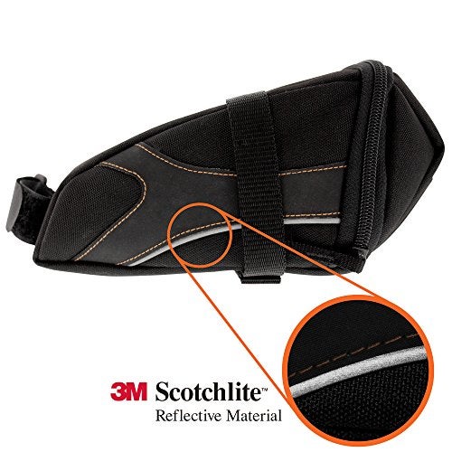 BV Bicycle Y-Series Strap-On Bike Saddle Bag/Bicycle Seat Pack Bag, Cycling Wedge with Multi-Size Options (Medium) - Image 5