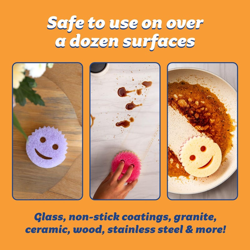 Scrub Daddy Scrub Mommy Sponges - Dish Scrubber + Non-Scratch Cleaning Sponges Kitchen, Bathroom + Multi-Surface Safe - Dual-Sided Dish Sponges for Scrubbing - Online Exclusive (3 Count) - Image 5