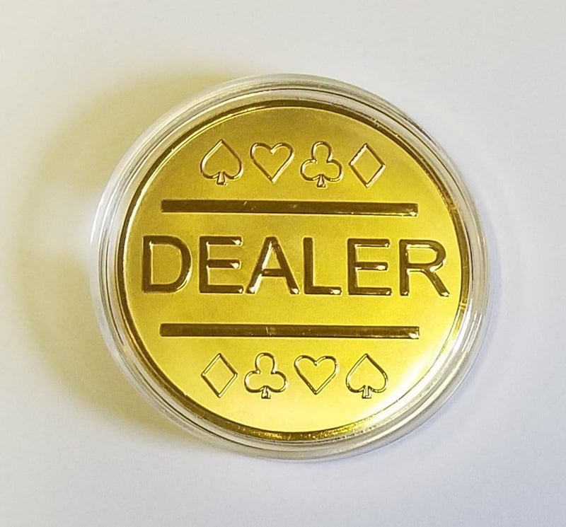 Rook Robot Gold Plated Metal Dealer Button for Poker Games Such as Texas Hold'em - Image 2