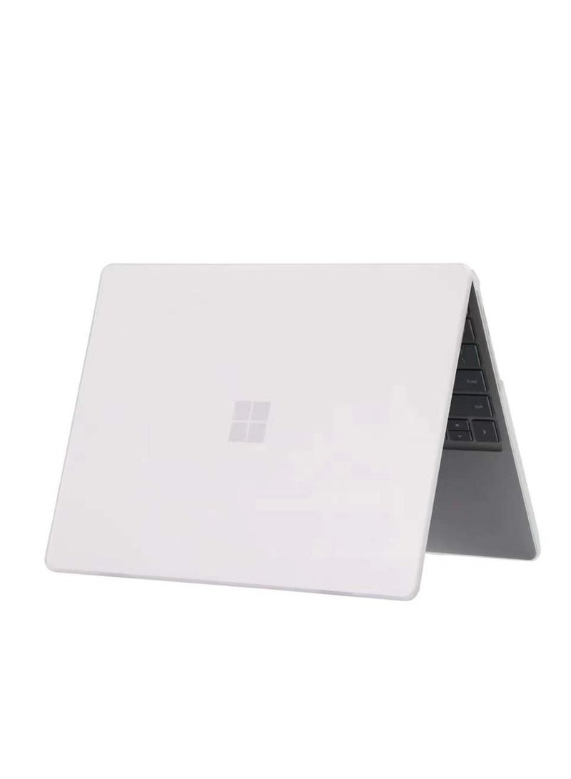Rubberized Hard Case Compatible for 2020/2022/2023 12.4 Microsoft Surface Laptop Go 3/2 / 1 ( Not Compatible with Any Other Surface Models ),Frosted Clear  - Image 3