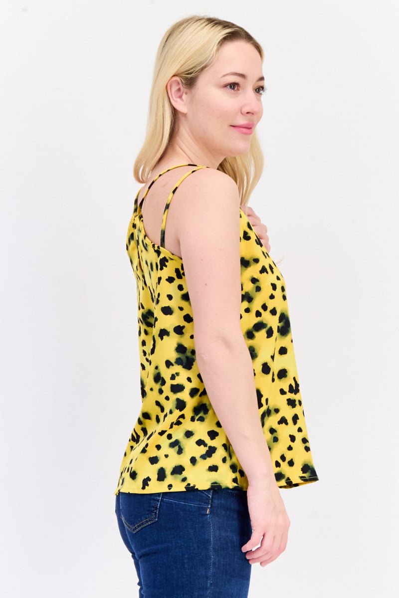 ONLY Women Scoop  Neck Sleeveless Allover Print Tank Top, Multicolor - Image 3